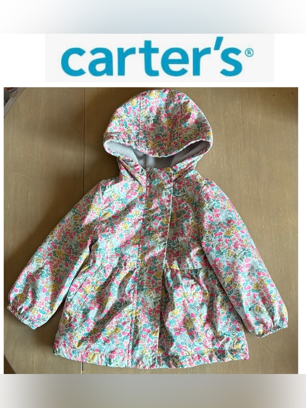 5/$30 Carter's Floral Hooded Windbreaker 18 Months